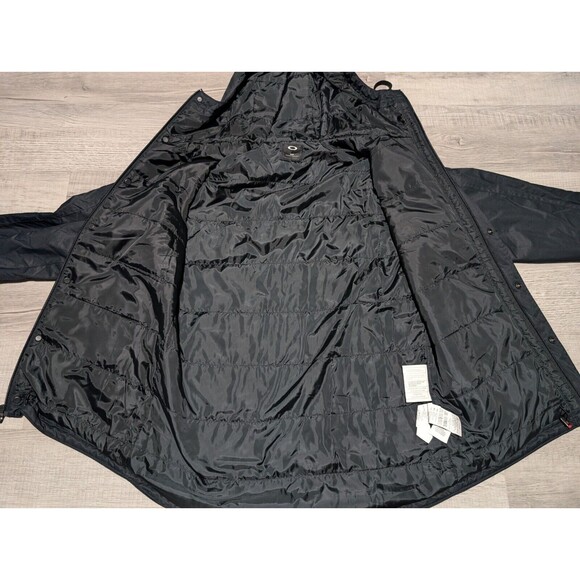 Oakley Hooded Coat Jacket Mens Size Medium Regular Full Zip Black - Picture 3 of 12